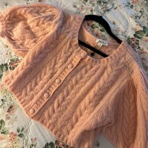 For love & lemons knit crop cardigan